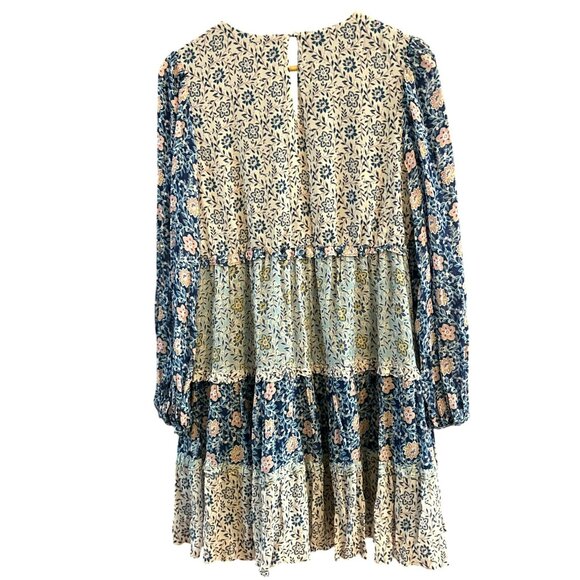 Yumi Kim Women Baby Doll Quinn Ruffle Tiered Mini Dress Large Brighton Field NWT - Picture 4 of 7